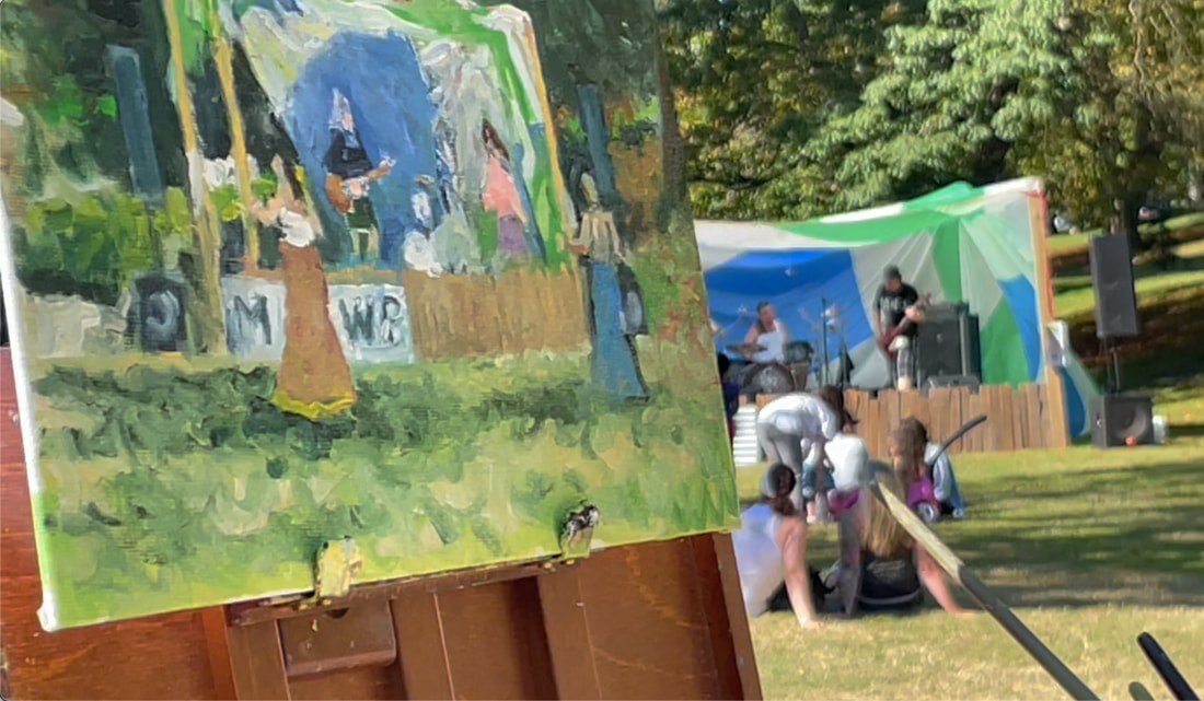 Live painting at Music & Heart.