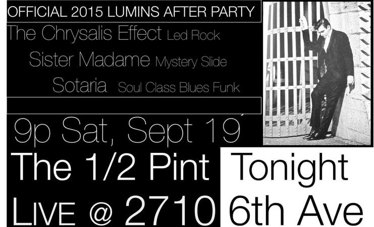 2015 Lumins after-party poster.