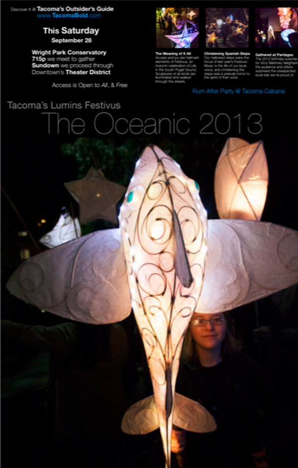Fish by an Olympian artist — we honor Olympia's Procession crew and enjoy collaborating with them.
