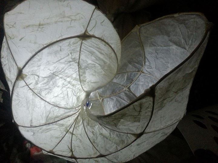 The finished Nautilus, lit.