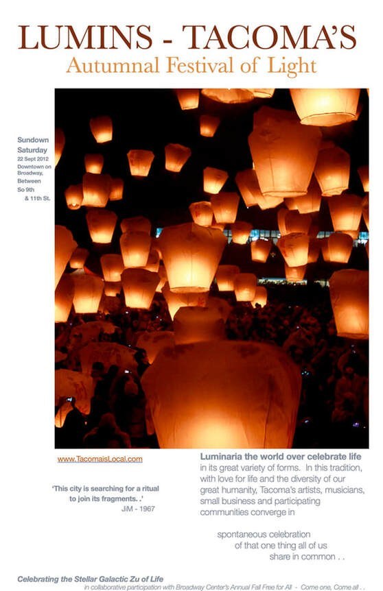 2012 Lumins Festivus poster — *The Stellar Galactic Zü of Life*.