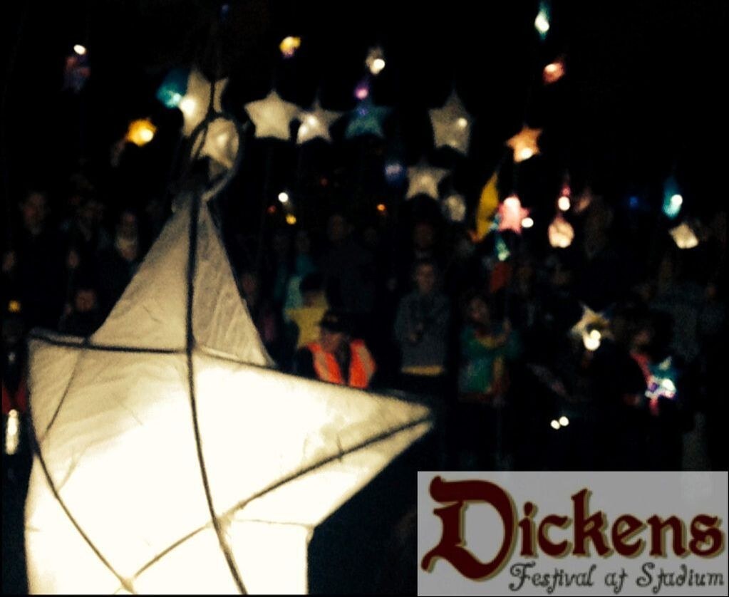 1st Annual Procession of Stars with the Dickens Festival at Wright Park.