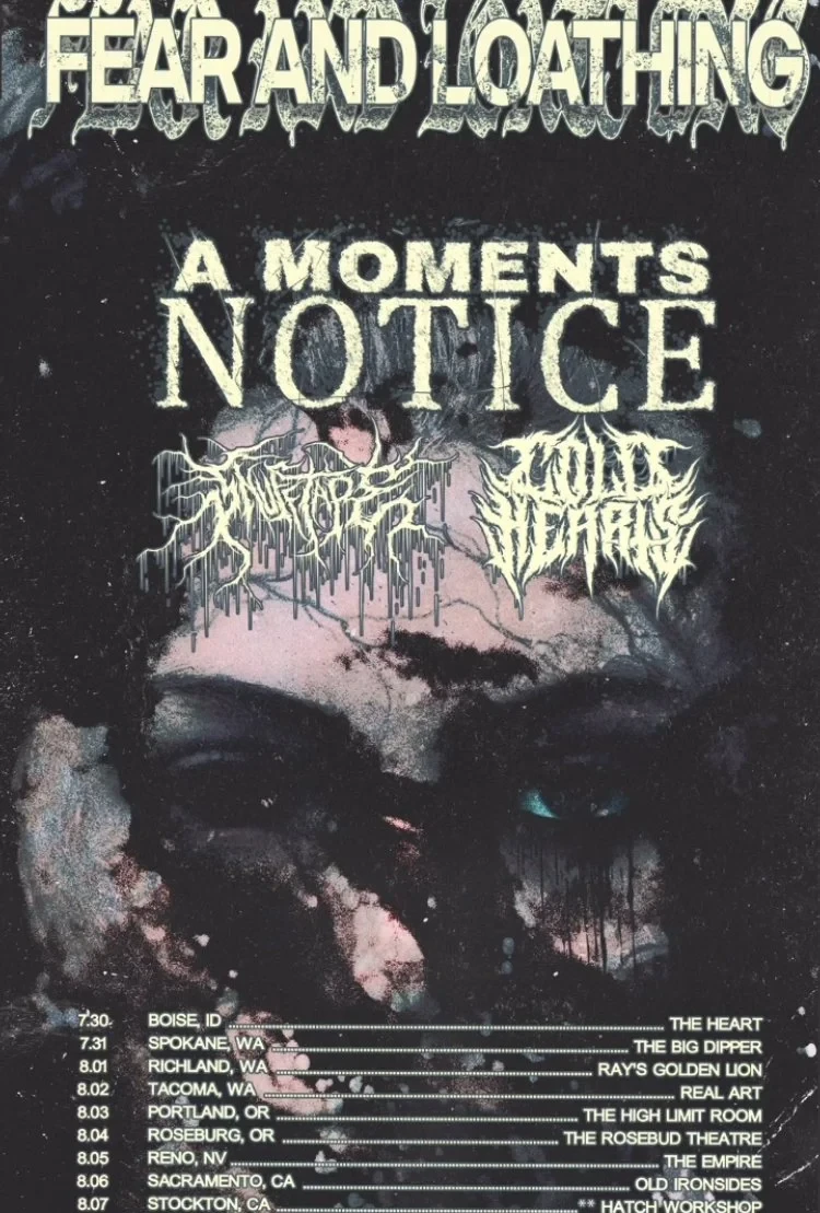 Real Art Tacoma Presents: A Moments Notice, Snuff Tape, Cold Hearts, TBA, TBA flyer
