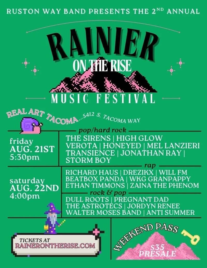 Ruston Way Presents: Rainer on Rise 2 flyer