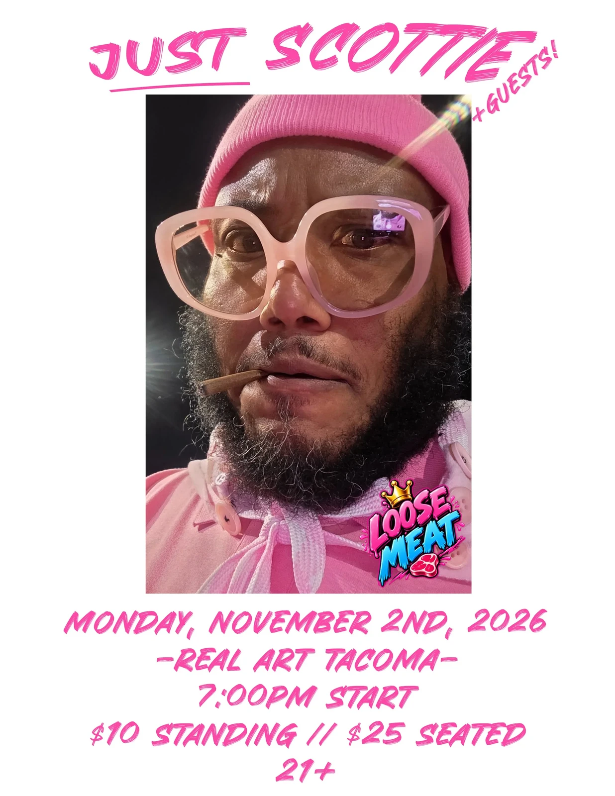 Just Scottie + Guests flyer