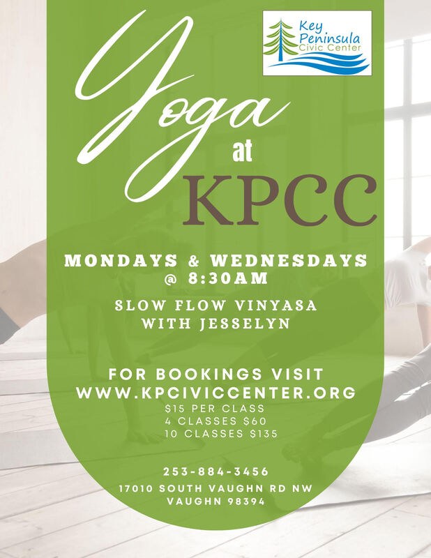Yoga at the Key Peninsula Civic Center flyer