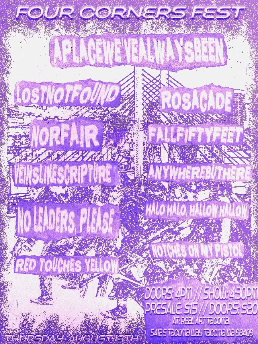 Real Art Tacoma Presents: Four Corners Fest flyer