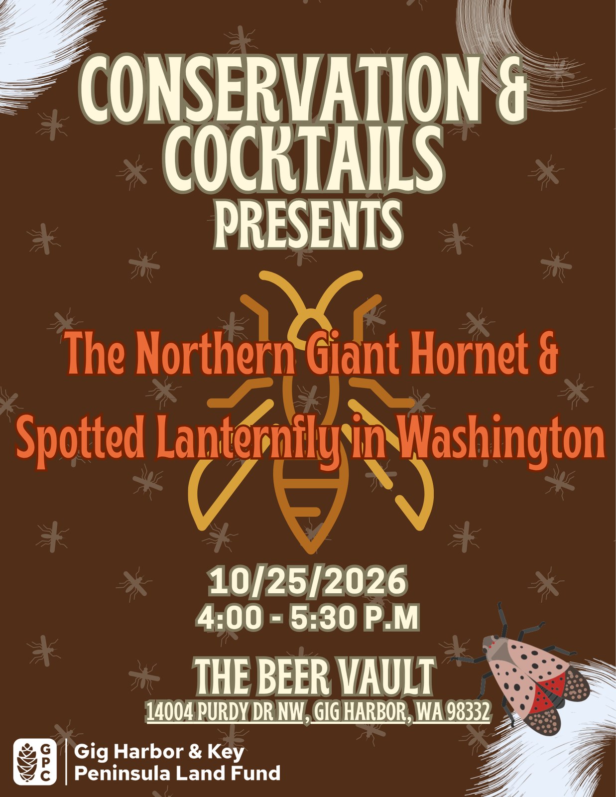 Conservation & Cocktails: Invasion of the Ecosystem Snatchers flyer